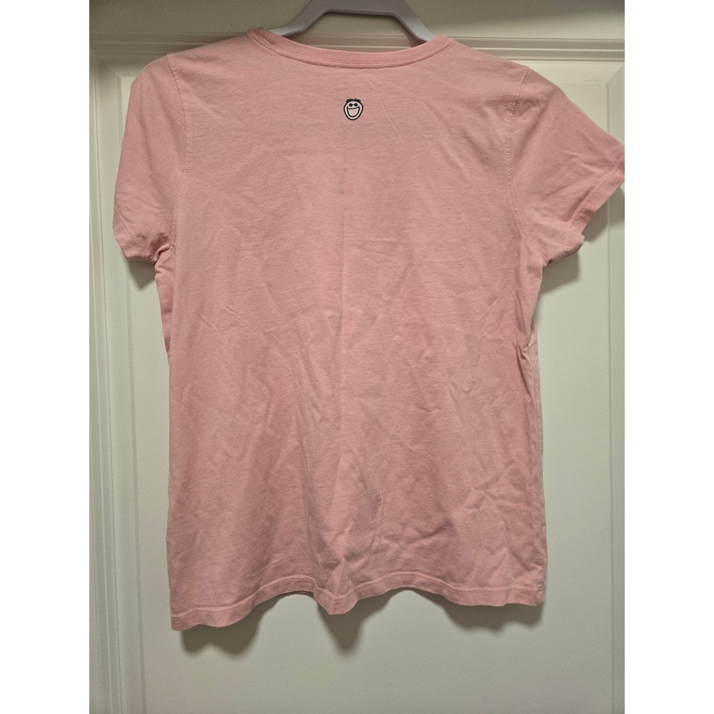 Life is Good Girls Pink Campfire Marshmallow Dog Graphic T-Shirt Size XL 12-14 - Picture 6 of 6